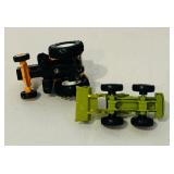 K - Collection of 12 Diecast Toy Vehicles Including Trucks, Cars, and Helicopter