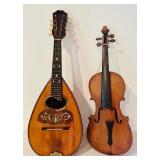 K - Vintage Mandolin and Violin Set
