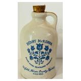 K - 3-Piece Vintage Stoneware Pottery Collection: Pitcher, Crock, Henry McKenna Jug