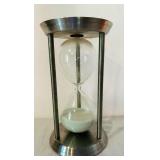 K - 12-Inch Metal and Glass Hourglass Sand Timer