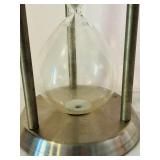 K - 12-Inch Metal and Glass Hourglass Sand Timer
