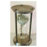 K - 12-Inch Metal and Glass Hourglass Sand Timer