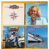 LR - Set of 4 Jimmy Buffett Vinyl Records - Changes in Latitudes, Havanas Daydreamin, A White Sport Coat, Living and Dying in 3/4 Time