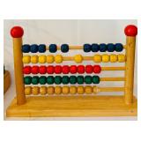 K - Handmade Wooden Bead Maze and Abacus Set
