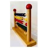 K - Handmade Wooden Bead Maze and Abacus Set