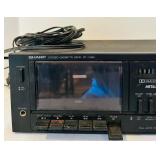 LR - Sharp RT-10BK Stereo Cassette Deck Tape Player