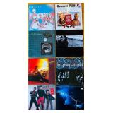 LR - Collection of 8 Vintage Rock and Pop Vinyl Records