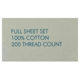 K - Spring Basics Full Sheet Set 100% Cotton 200 Thread Count Floral