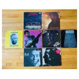 LR - Collection of 8 Classic Rock and Blues Vinyl Records - Ry Cooder, John Lee Hooker, John Hiatt