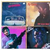 LR - Collection of 8 Classic Rock and Blues Vinyl Records - Ry Cooder, John Lee Hooker, John Hiatt