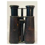 K - Vintage Decor Collection: Wrought Iron Candelabra, Wooden Statue, Binoculars, and Accents