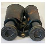 K - Vintage Decor Collection: Wrought Iron Candelabra, Wooden Statue, Binoculars, and Accents