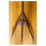 LR - Vintage Wooden Hay or Pitch Fork 54 Inch