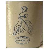 K - Antique 2 Gallon Union Stoneware Co Crock Red Wing MN