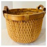K - Set of 3 Woven Plant Baskets with Handles