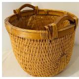 K - Set of 3 Woven Plant Baskets with Handles