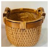 K - Set of 3 Woven Plant Baskets with Handles
