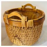 K - Set of 3 Woven Plant Baskets with Handles