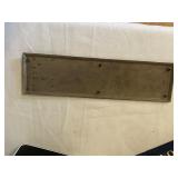 K - Set of 3 Commercial Building Signs: Push Plate, Men Restroom, and Coat Room