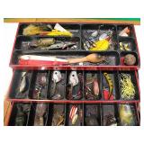 Union Steel Chest Fishing Tackle Box with Contents #2