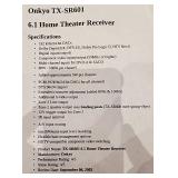Onkyo TX-SR601 AV Surround Reciever