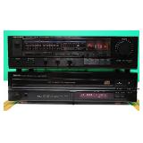 Realistic STA-2150 Stereo Reciever and Denon DCM-340 5-Disc CD Changer