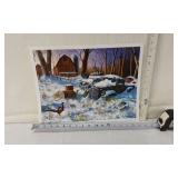 Jim Hansel Print - Winter Haven - Artist Signed - Approx. 13x17