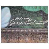 Jerry Gadamus Signed Bear Cub Print with Frame and Artist Signature - Numbered 79/1000 - Approx. 14x29