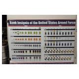 Rank Insignia of the United States Armed Forces Poster - 24" High