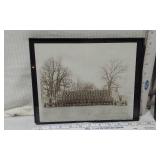 Photograph of Battery "D" 188th Field Artillery at Fort Lewis, Washington, dated 1942 & Hand Drawn Deptiction of Their European Campaign