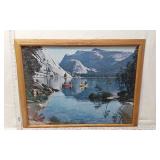 Framed Landscape and Church Scene Jigsaw Puzzles One is a Terry Redland