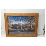 Framed Landscape and Church Scene Jigsaw Puzzles One is a Terry Redland