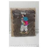Ecuador Embroidered Textile Art Piece