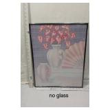 Framed Floral Prints and Art Set - One has No Glass
