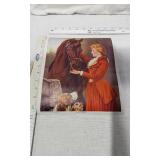 Lot of 5 Vintage Dog and Horse Prints Including "The Buffalo Hunt", "Last of the Litter" and "Saved"