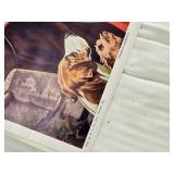 Lot of 5 Vintage Dog and Horse Prints Including "The Buffalo Hunt", "Last of the Litter" and "Saved"