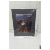 Framed Art and Photographs The largest piece depicts a young girl leading geese, a religious scene, cityscapes and a Coca-Cola themed print