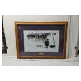 Framed Art Prints Including Winter Farm Scene Signed and Dated (23x31) and Gazebo (24x30)