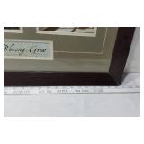 Framed Art Print and Memorabilia Collection including "My First Million" Poster, Laurel and Hardy