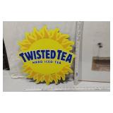 Twisted Tea Hard Iced Tea Sign and Unique Piece of Trees Artwork