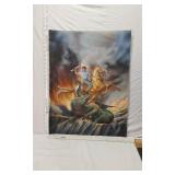 Posters and Artwork including TV3, Golden Spiral Design, and Fantasy Horseman