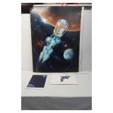 David Moses Space Print and Other Illustrations