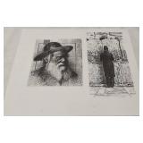 David Moses Heritage Reps Art Portfolio with Prints and Promotional Materials