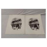 David Moses Heritage Reps Art Portfolio with Prints and Promotional Materials