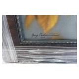Framed Deer Artwork by Wisconsin Artist Jerry Gadamus, Limited Edition Print numbered 1204/5000