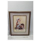 Boy with His Dog and Girl with Her Cat Art Prints by J. Darcey