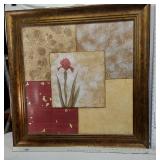 Framed Floral Artwork
