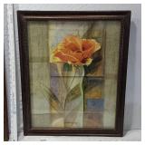 Framed Floral Artwork