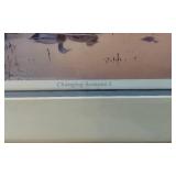Framed Print "Changing Seasons I" by Raedeke numbered 1734/15000 approx 20.5x26