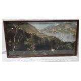 Framed Landscape Artwork apporx 13x24